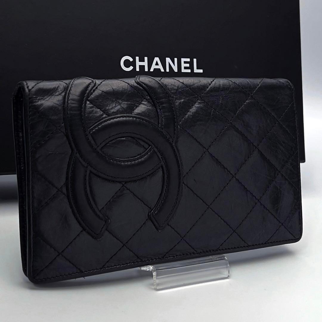 予約販売品】CHANEL カンボンライン カーフレザー ブラック×ブラック