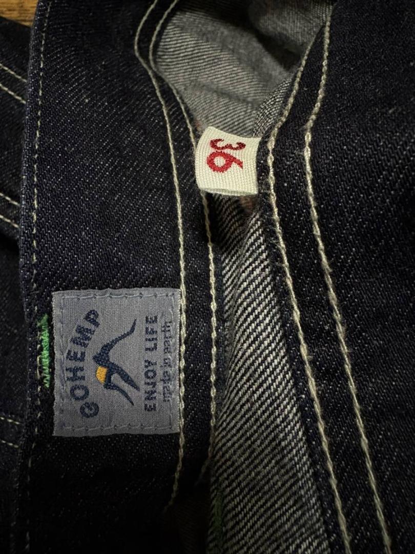 GO HEMP ゴーヘンプ ヘンプ混 ハーフ ショート ベンダー デニム パンツ