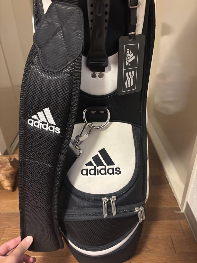 adidas ゴルフバッグ・キャディバッグ 白/黒 - メルカリ