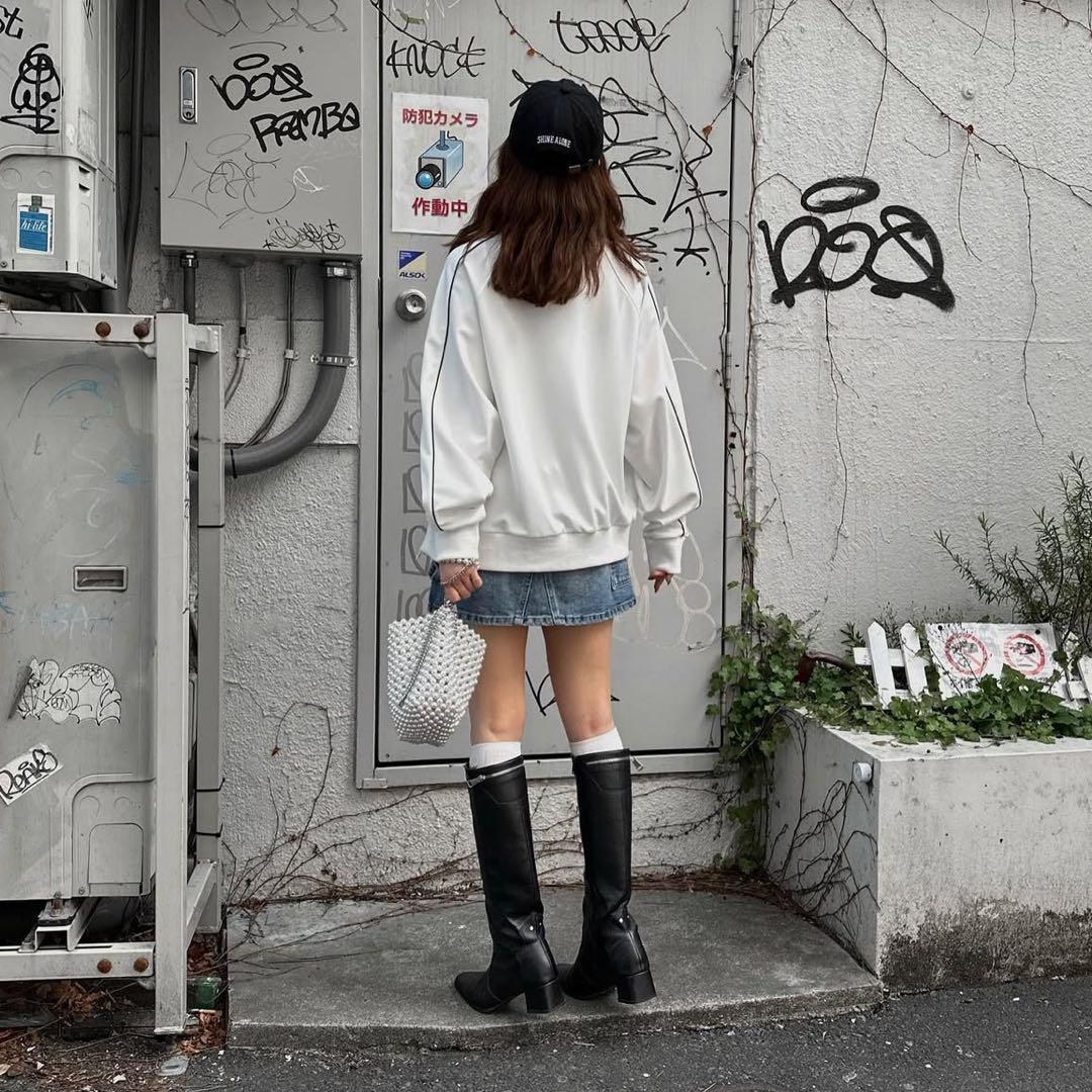 ACLENT トラックジャケット　白