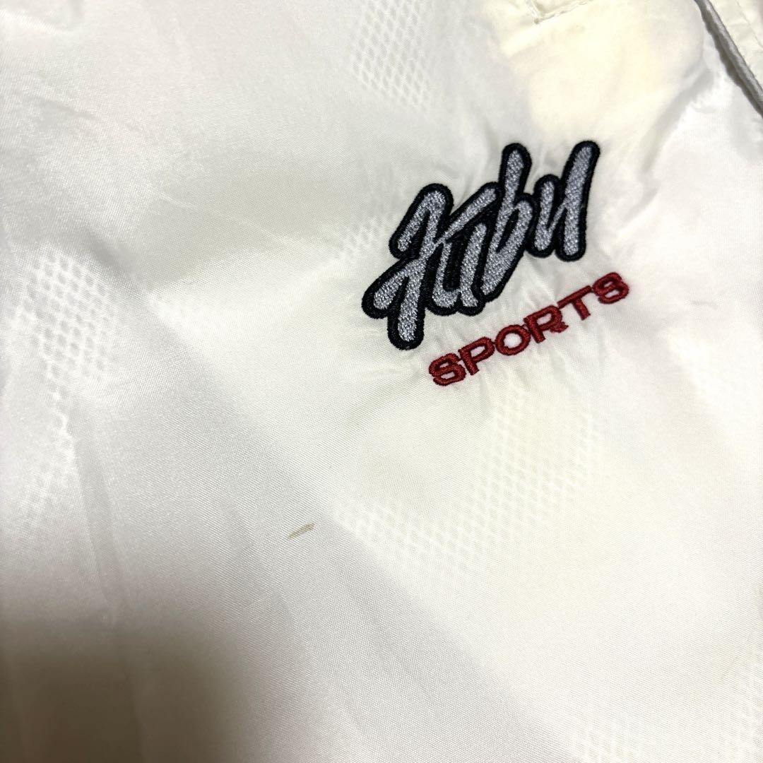 90s FUBU ウインドブレーカー 白 M フブ セットアップ 古着 刺繍