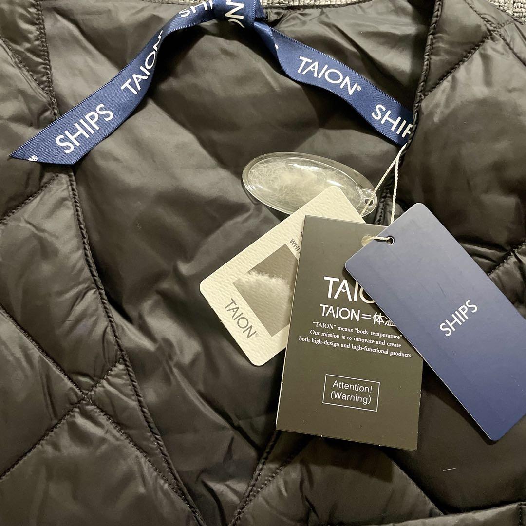SHIPS×TAION ダウンベスト L ブラック