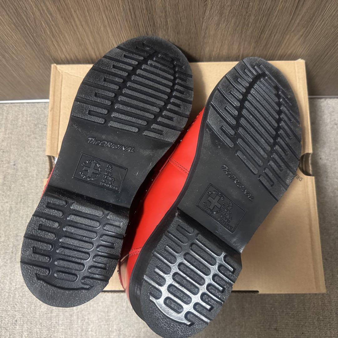 Supreme × Dr.Martens スタッズローファー（レッド）：UK9