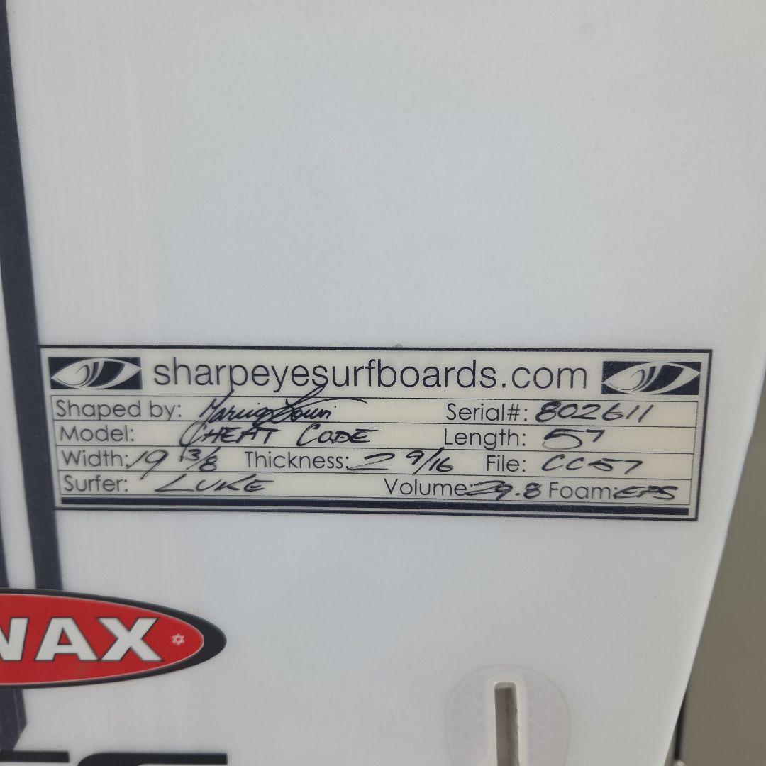 シャープアイサーフボードCHEAT CODEモデル CHEAT CODE Surfboard | Sharp Eye Surfboards