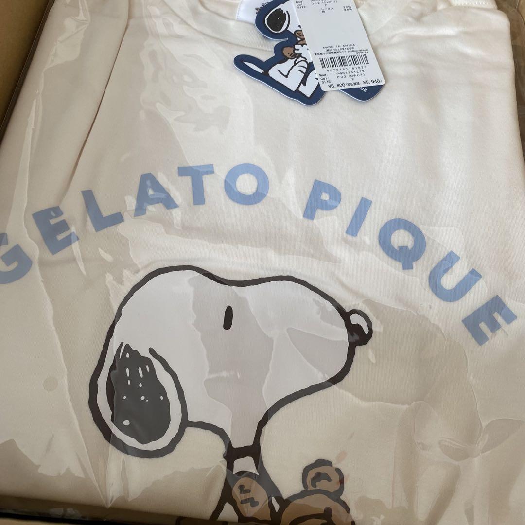 PEANUTS】SNOOPY×BEAR ワンポイントロンT ジェラートピケ　☆