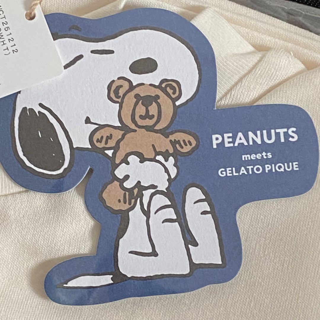 PEANUTS】SNOOPY×BEAR ワンポイントロンT ジェラートピケ　☆