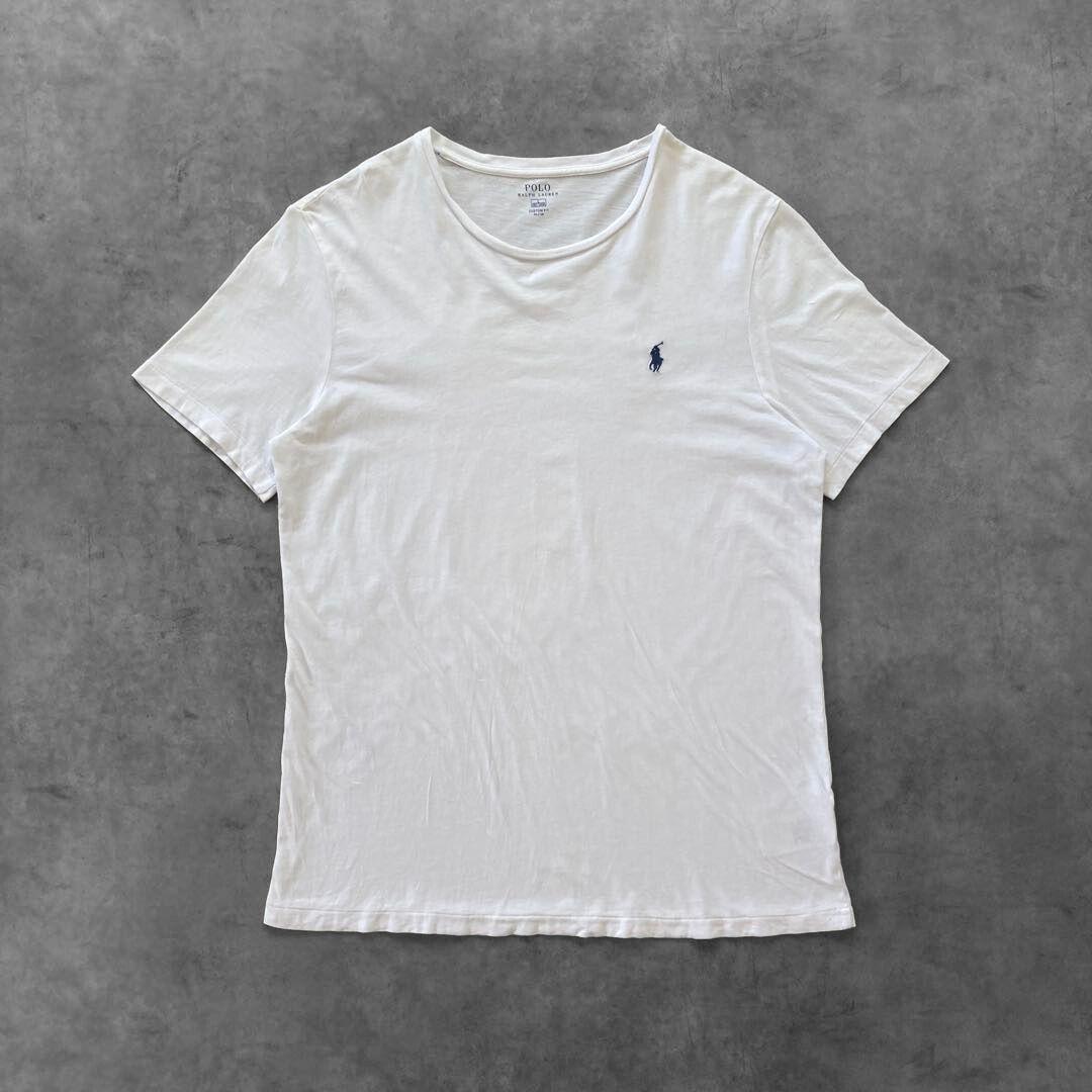 Polo Ralph Lauren 刺繍 ロゴ Tシャツ L 白 ワンポイント - メルカリ