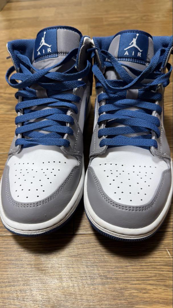 Amazon.com | Nike mens Air Jordan 1 Mid Shoes, Cement Grey