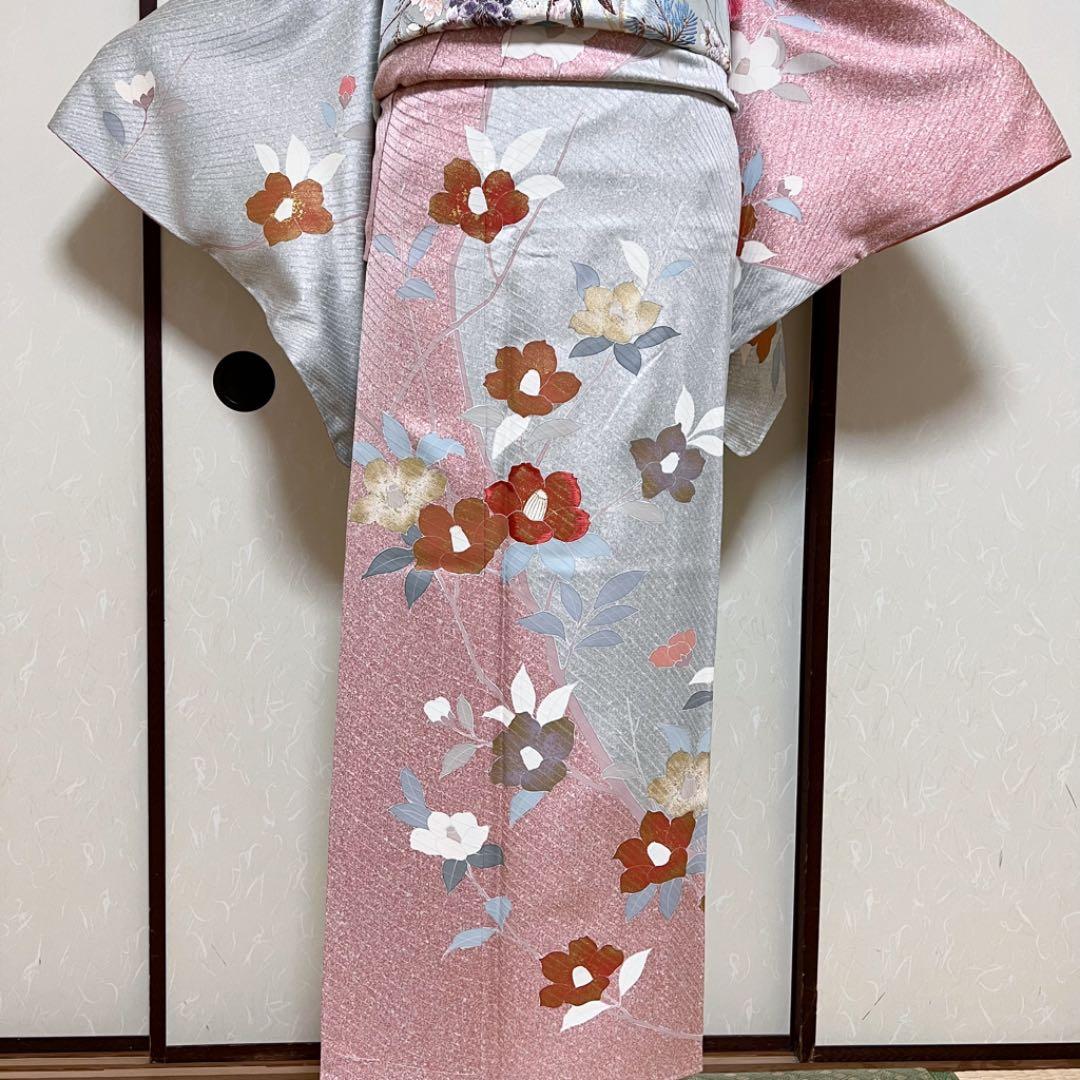 楽ギフ_のし宛書】 七五三、入学式応援価格!《叩き染め》華やかな付下