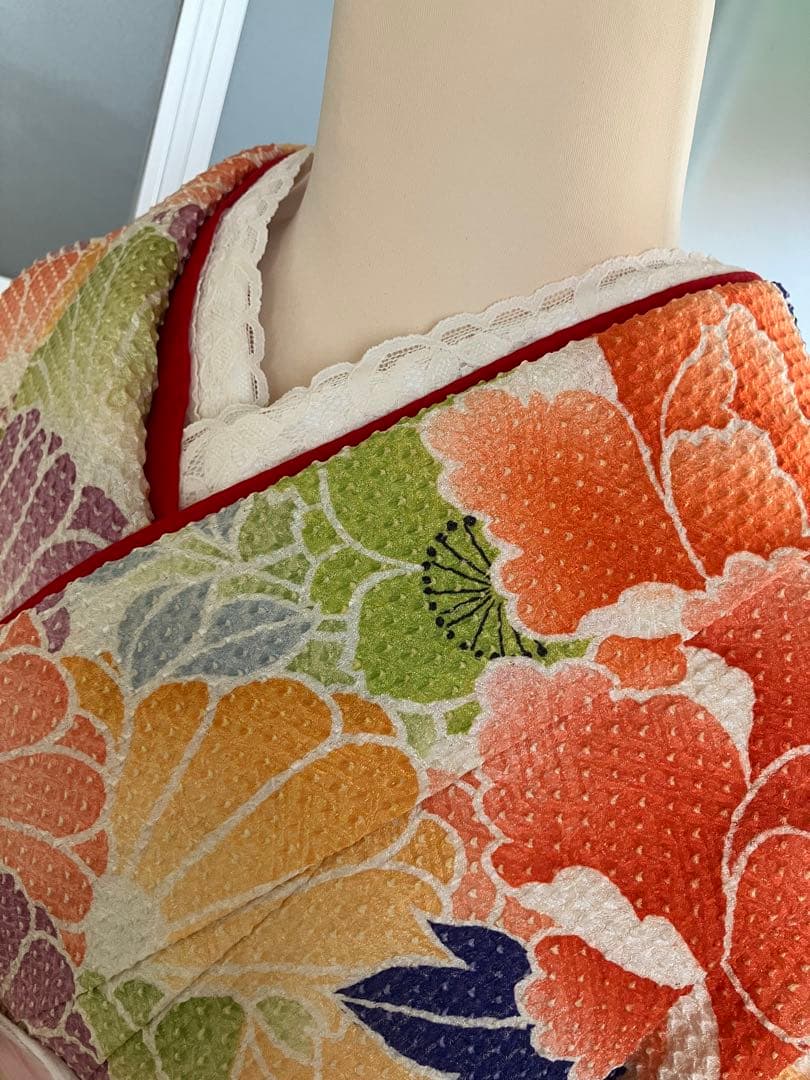 藤娘きぬたや　正絹　総絞り振袖