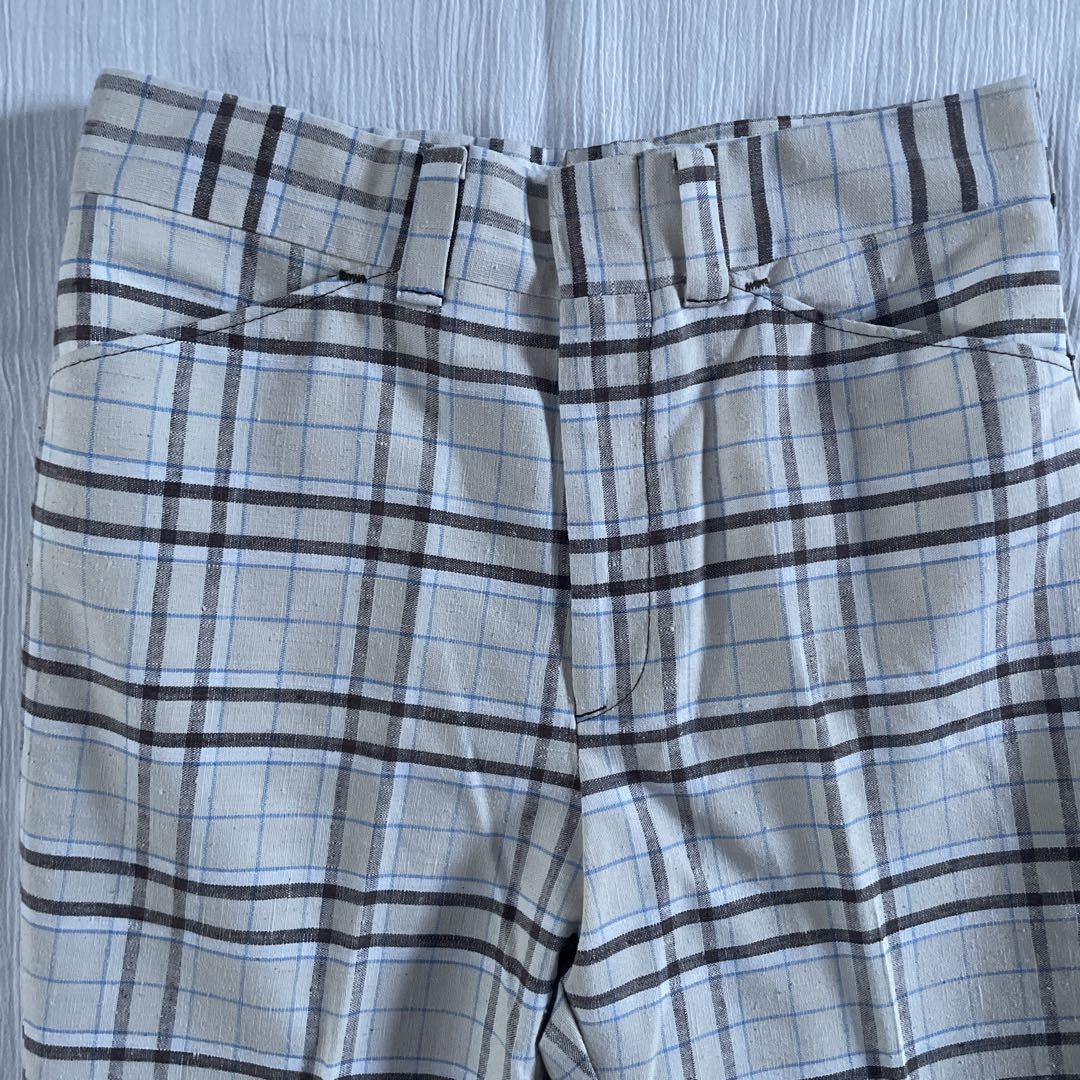 LEVI’S PANATELA チェックフレアパンツ 70s 