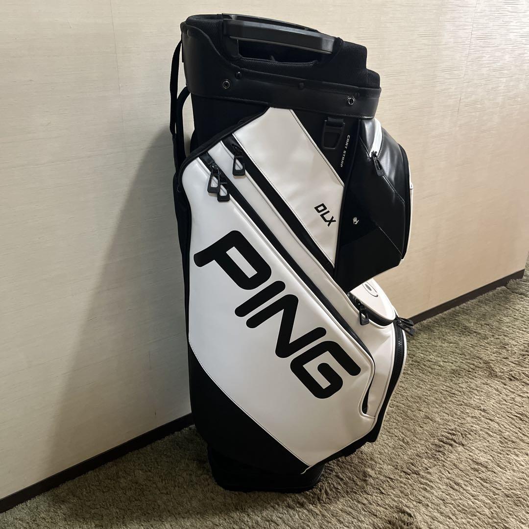PING DLX キャディバッグ ホワイト/ブラック