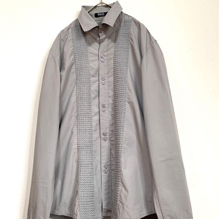 超特価国産 希少 デザインシャツ グレー XL J4zWK-m11763116518 ドルチェ&ガッバーナ D&G 超激得定番