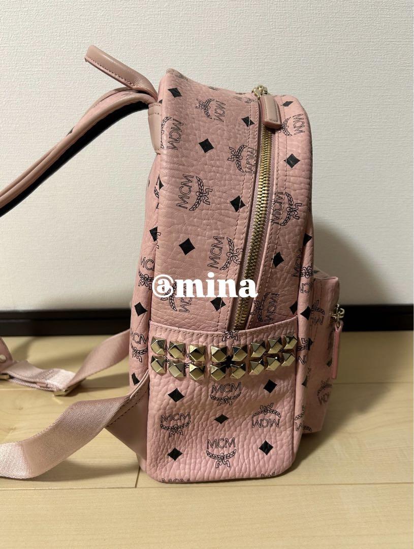 MCM リュック ソフトピンク スモールサイズ - メルカリ