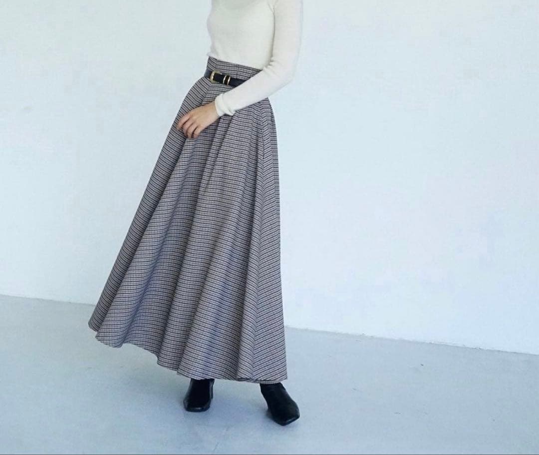 foufou 千鳥柄 チェックスカート SM foufou