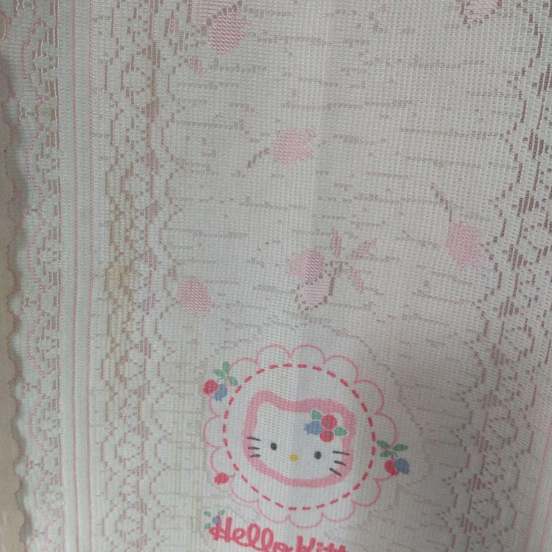 希少 平成レトロ 1999年製 ハローキティ のれん カフェカーテン レース 希少 平成レトロ 1999年製 ハローキティ のれん カフェカーテン レース