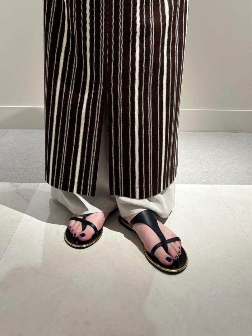 GALERIE VIE  ランダムストライプ Vネックワンピース