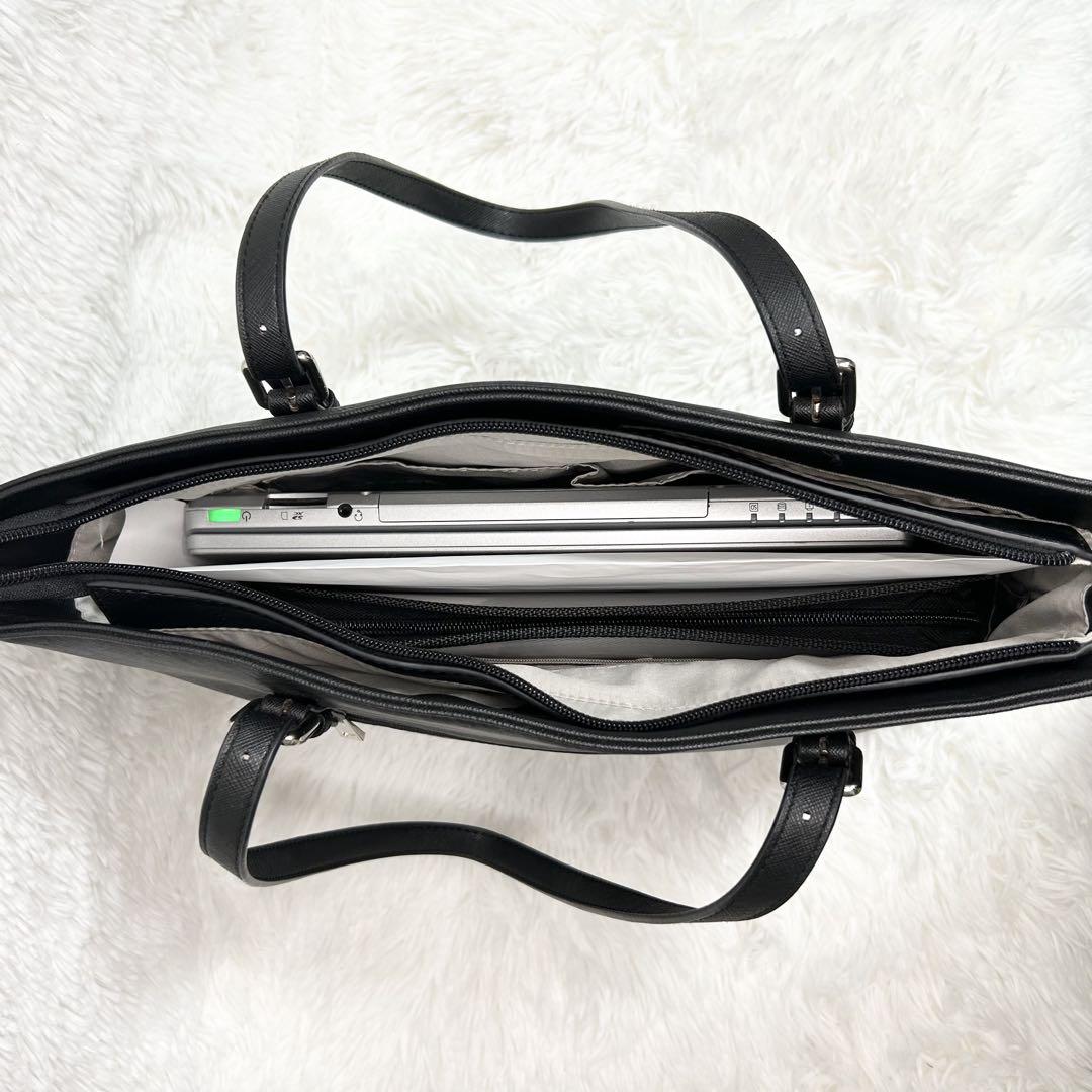 MICHEL KLEIN ミッシェルクラン ビジネスバッグ ブラック A4サイズ