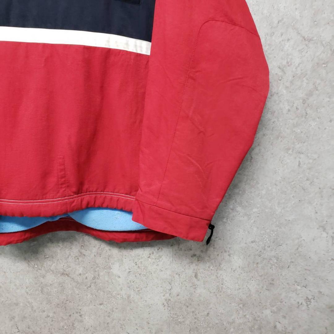 90s トミー ヒルフィガー ハージジップ 刺繍 ナイロンジャケット XL