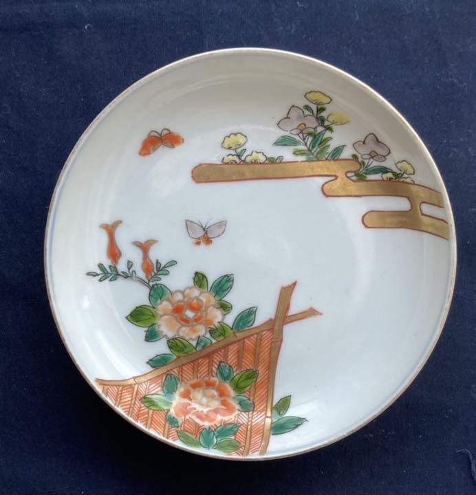 伊万里花蝶図小皿セット 古伊万里や有田焼 九谷焼や骨董好きに 5GD4O-m11774159231 色絵 国産大人気