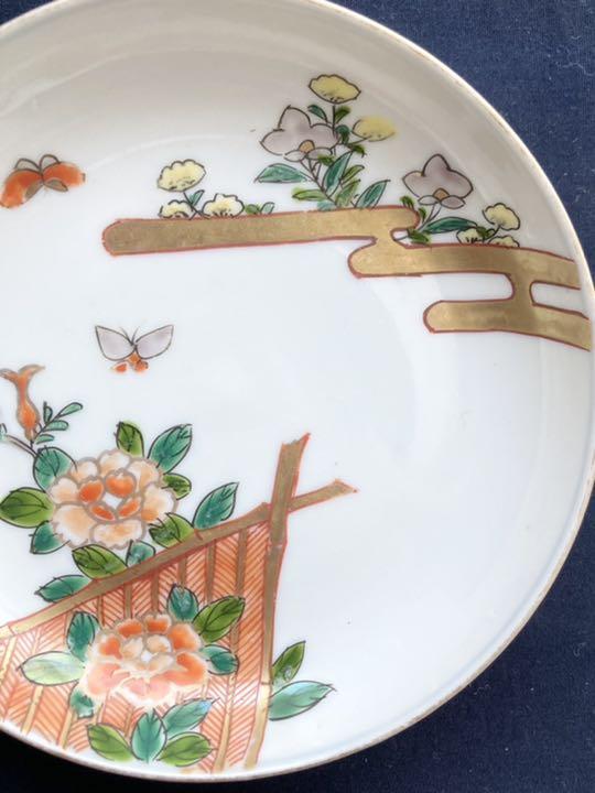 伊万里花蝶図小皿セット 古伊万里や有田焼 九谷焼や骨董好きに 5GD4O-m11774159231 色絵 国産大人気