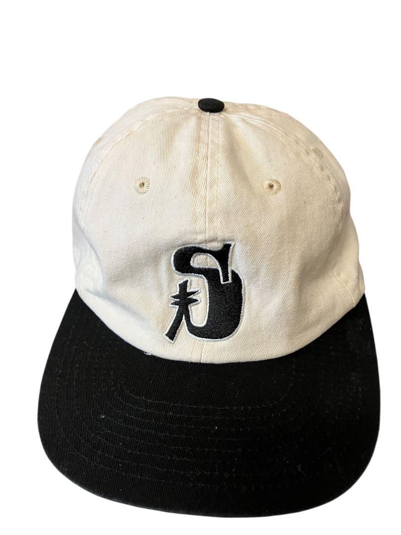 STUSSY ステューシー Sロゴ キャップ 白黒 xpv