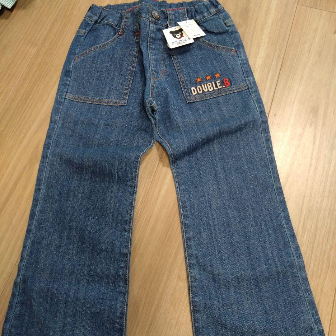 DOUBLE.B デニム ロングパンツ新品タグ付き120