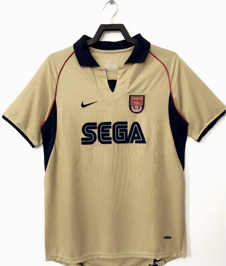 01-02 Nike SEGA アーセナル Arsenal アウェイ 長袖 01-02 Nike SEGA アーセナル Arsenal アウェイ 長袖