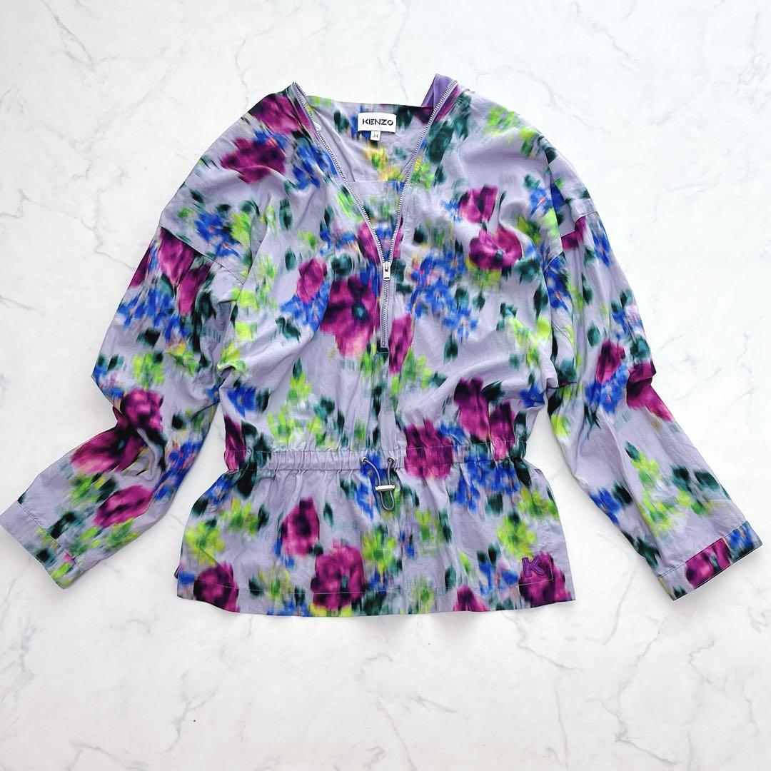 【極美品】KENZO ケンゾー シルク混 花柄 プルオーバー