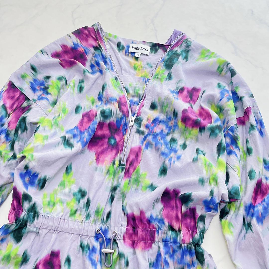 【極美品】KENZO ケンゾー シルク混 花柄 プルオーバー