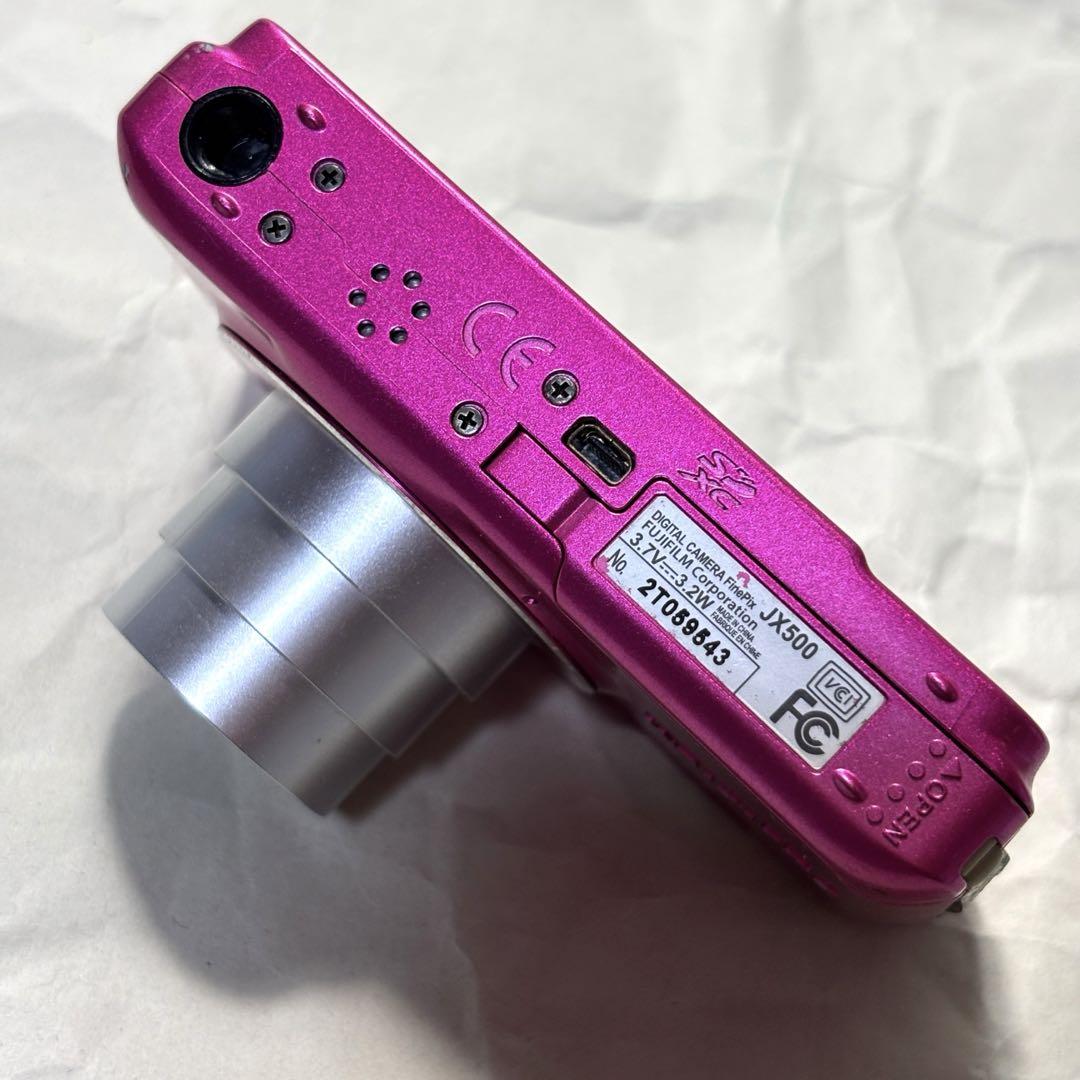 富士フイルム　FINE PIX JX500 ピンク　充電器なし 富士フイルム FINE PIX JX500 ピンク 充電器なし - メルカリ