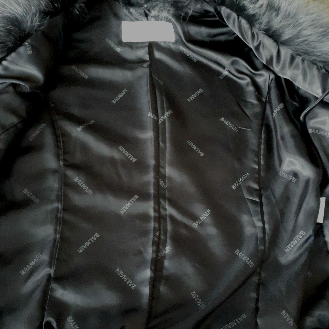 美品　 BALMAIN レザージャケット フォックスファー レディース