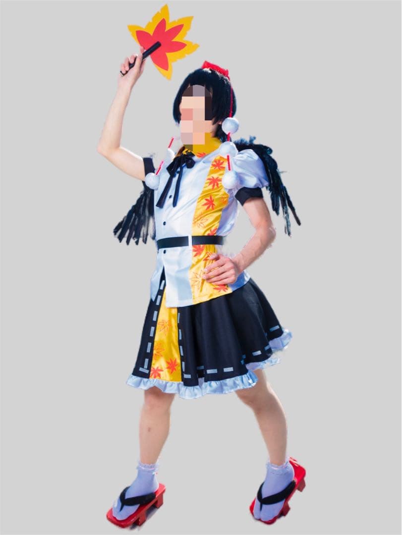 東方Project 射命丸文 コスプレ衣装 羽とウィッグ付き 東方Project 射命丸文 コスプレ衣装 羽とウィッグ付き 東方