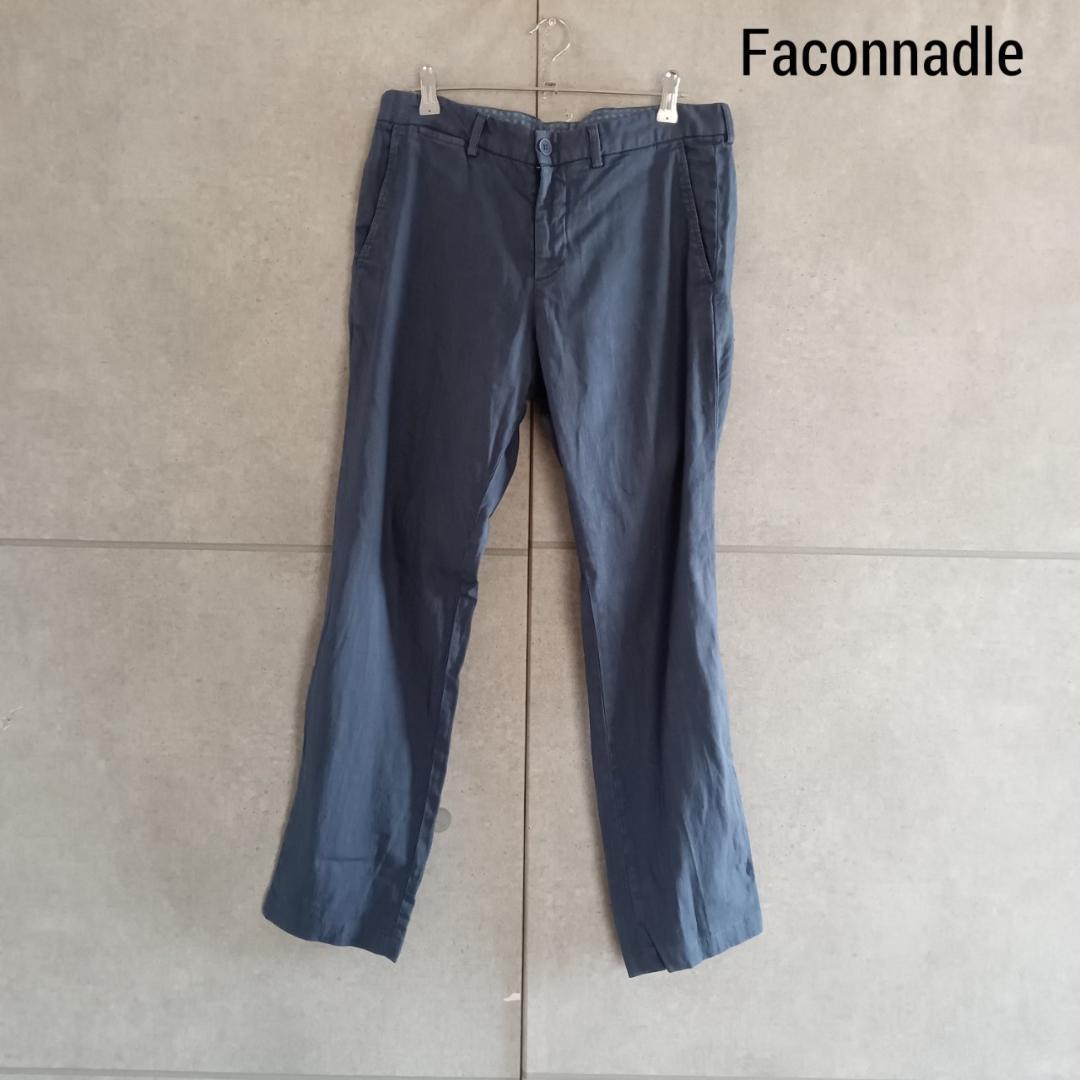 Faconnadle  リネン混  パンツ ルーマニア製 X2974