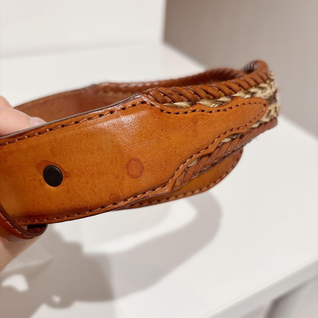 Tony Lama メンズ デュークレザーベルト エイジドバーク 36 シルバー Tony Lama メンズ デュークレザーベルト エイジドバーク 36