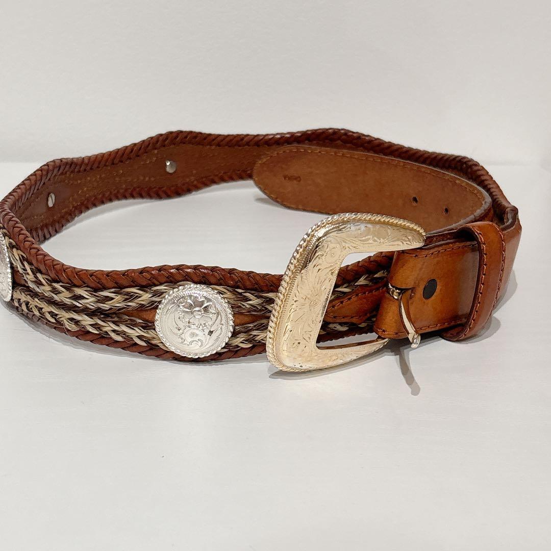 Tony Lama メンズ デュークレザーベルト エイジドバーク 36