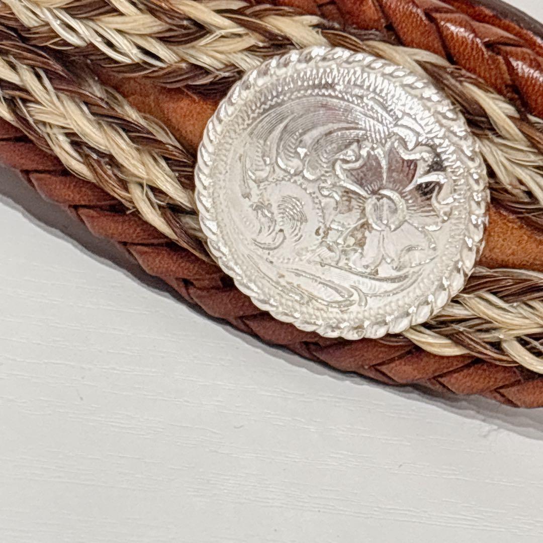 Tony Lama メンズ デュークレザーベルト エイジドバーク 36 シルバー Tony Lama メンズ デュークレザーベルト エイジドバーク 36