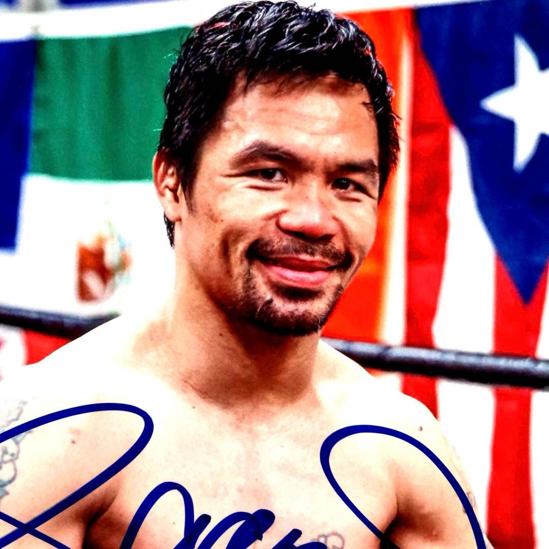 マニーパッキャオ直筆サイン2Lサイズ写真…Manny Pacquiao - メルカリ