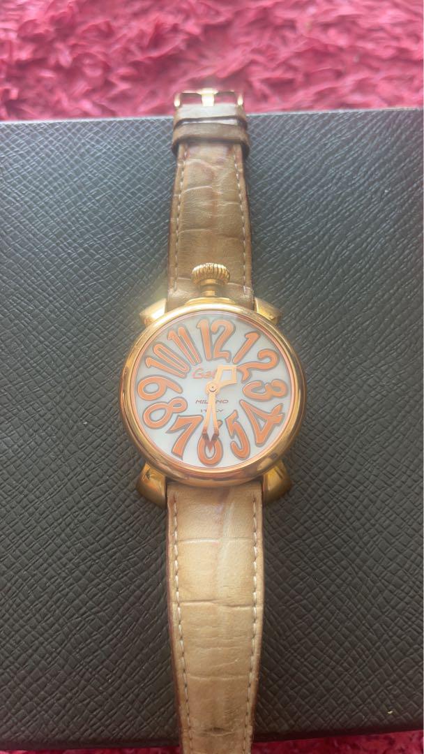 Gaga Milano ガガ・ミラノ マヌアーレ 40mm 腕時計 GP 革