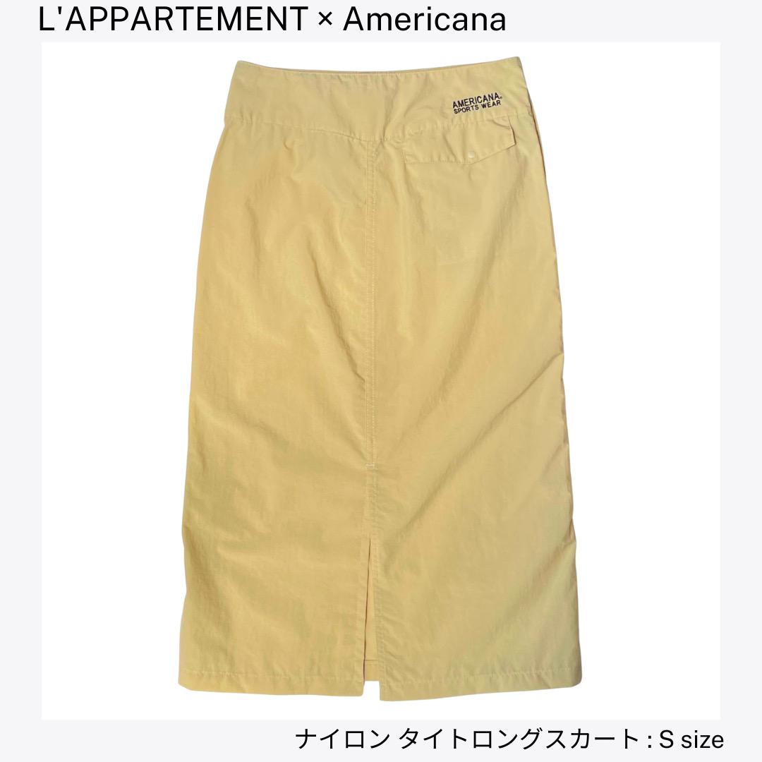 アパルトモン：ナイロン タイトロングスカート Sサイズ