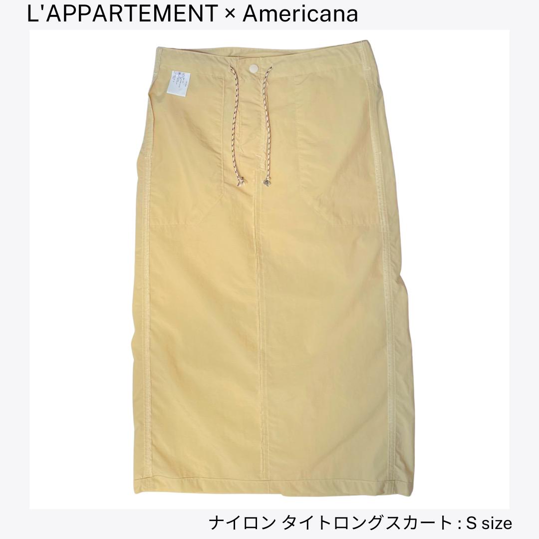 アパルトモン：ナイロン タイトロングスカート Sサイズ