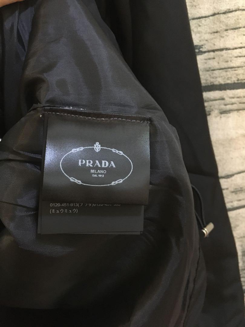 【PRADA】プラダ リナイロンジャケット ブラック サイズ38 画像8