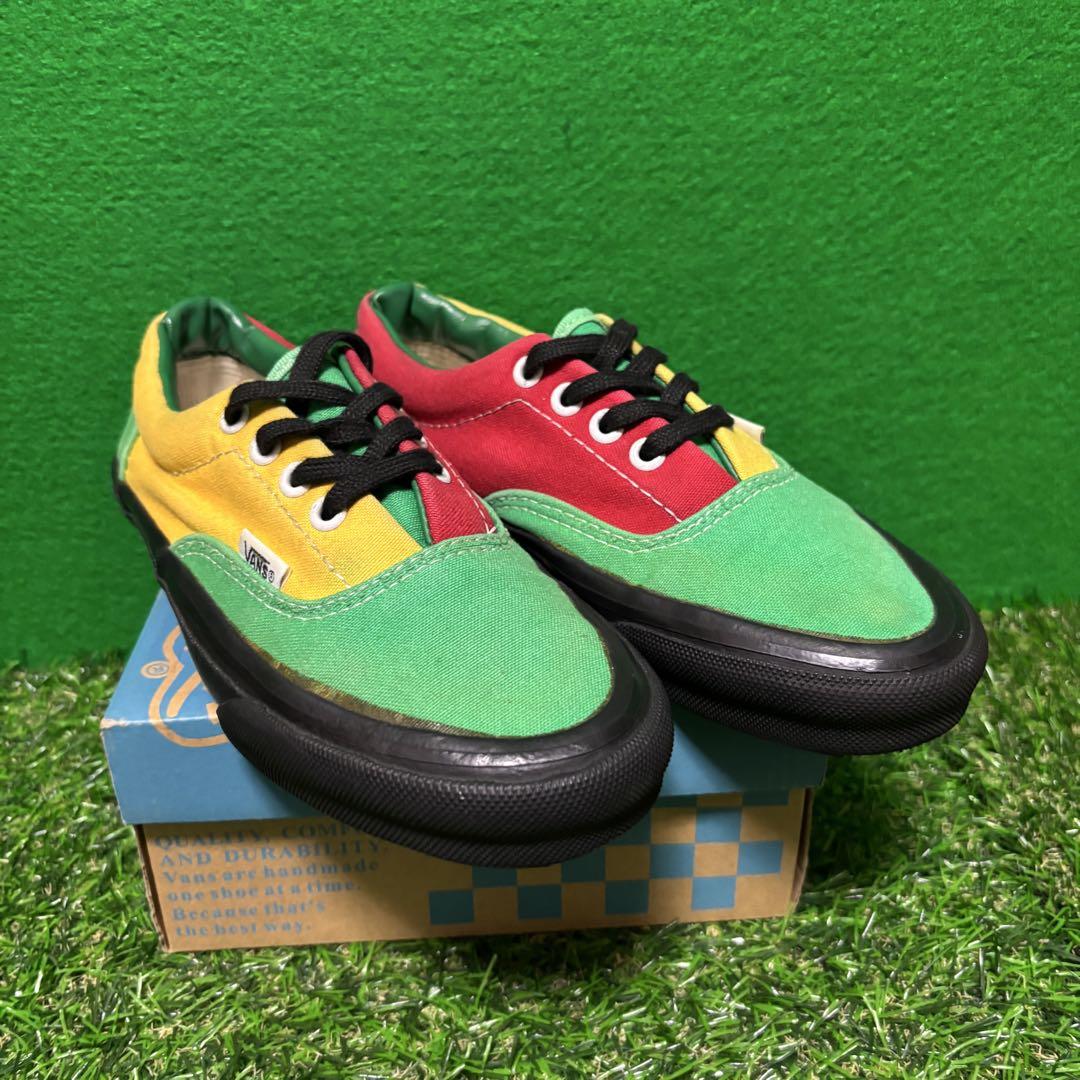 希少‼️ 80's VANS ERA USA製 ラスタカラー 23.5cm