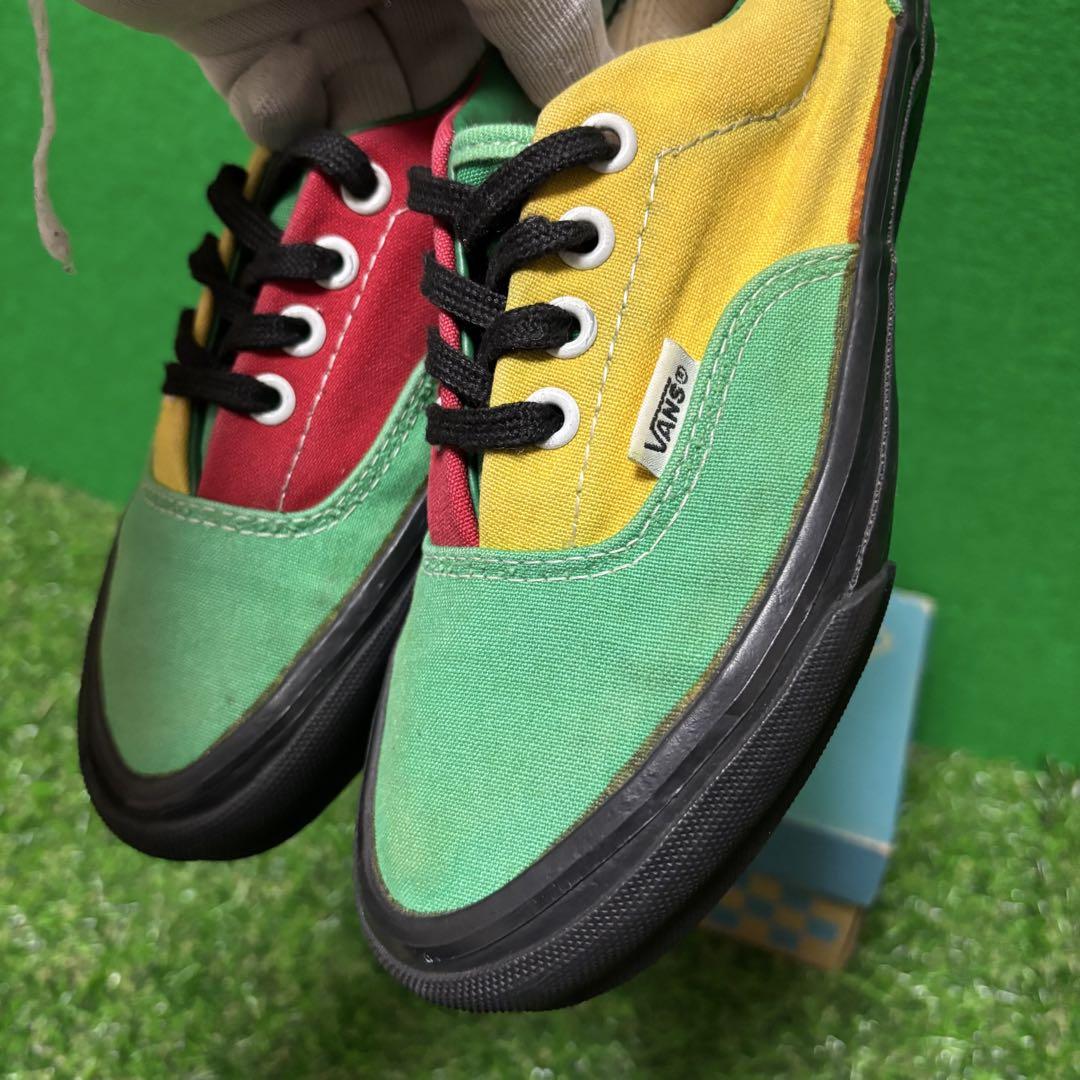 希少‼️ 80's VANS ERA USA製 ラスタカラー 23.5cm
