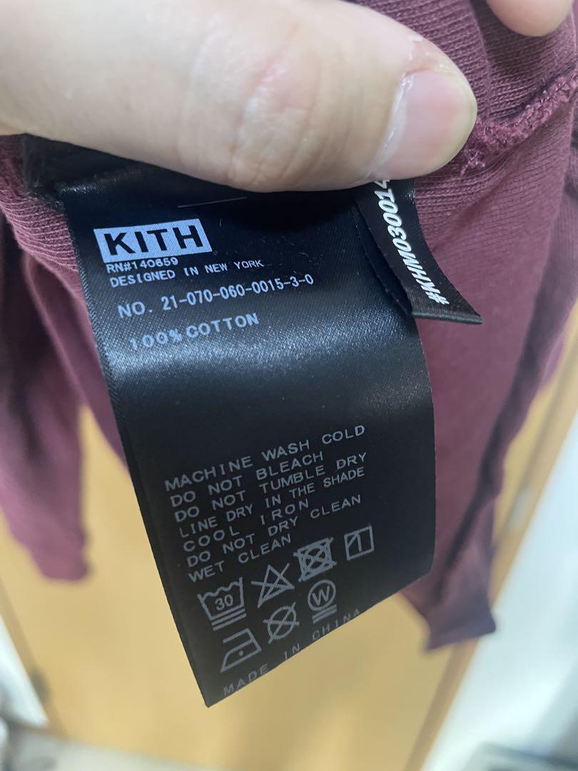 KXTH kith 10周年 長袖カットソー ボルドー