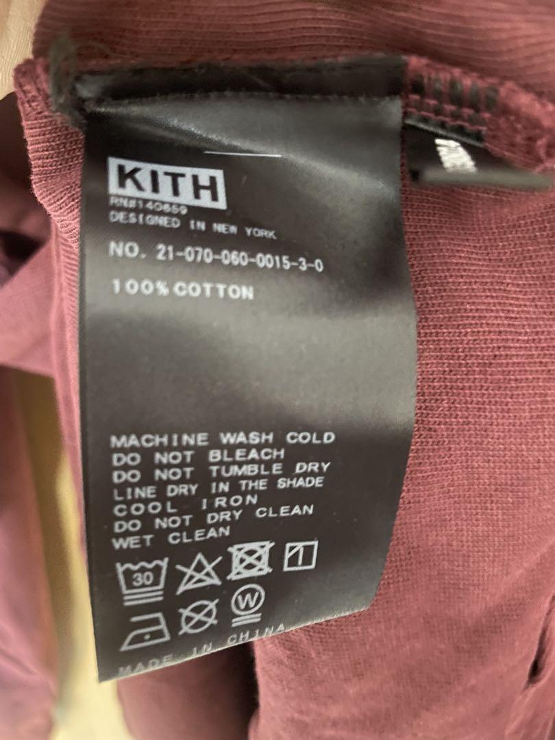 KXTH kith 10周年 長袖カットソー ボルドー