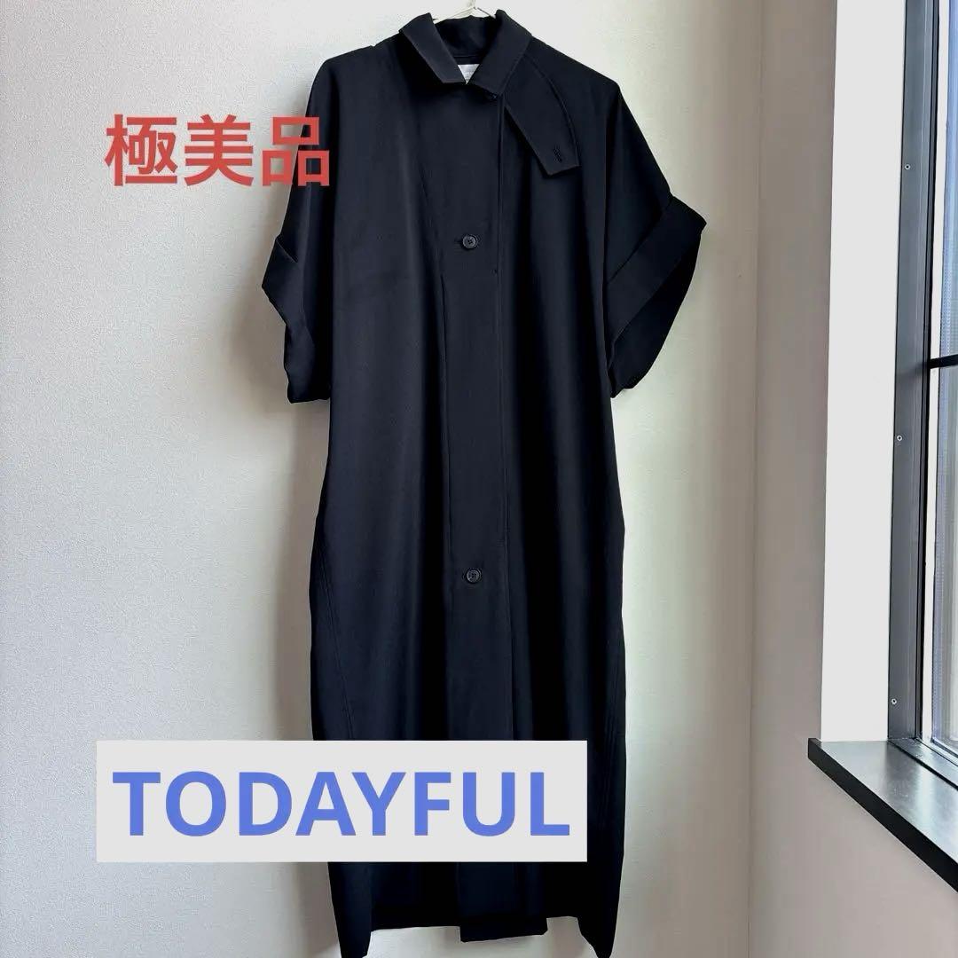 TODAYFULハーフスリーブコクーンコート36美品即購入ok