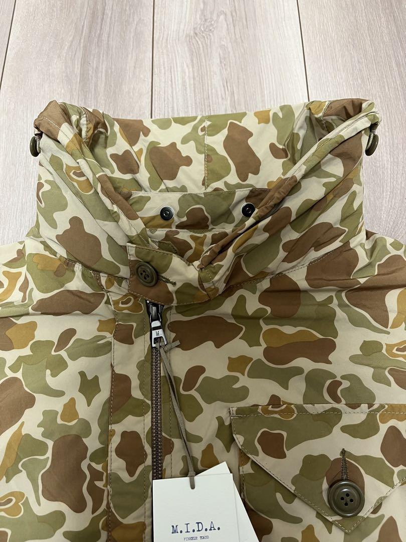 新品・タグ付【M.I.D.Aミダ】カモフラ ナイロンジャケット・ミリタリー　M