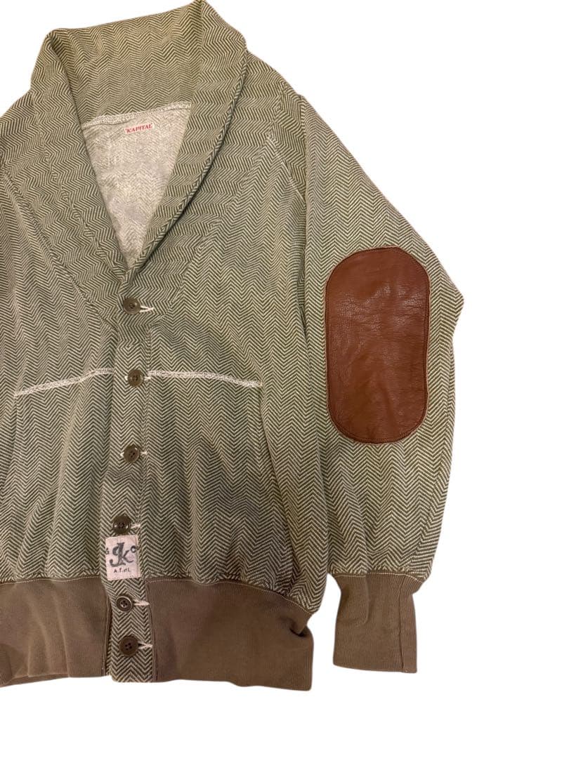 KAPITAL キャピタル コットン スウェット カーディガン XS相当 KAPITAL キャピタル コットン スウェット カーディガン XS相当