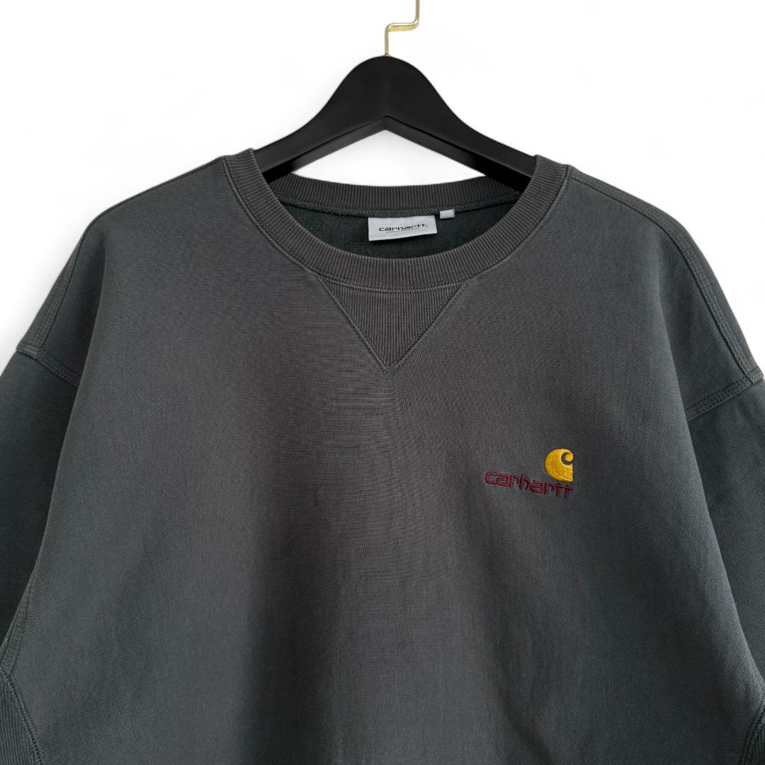 Carhartt WIP スクリプトロゴ 刺繍 スウェット ダークグレー D17